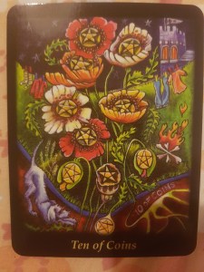 Ten of Coins—Bonefire Tarot Deck